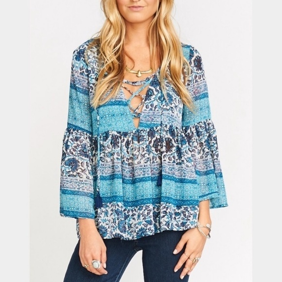 SMYM Poet Tie Top size L NWT - Picture 1 of 6